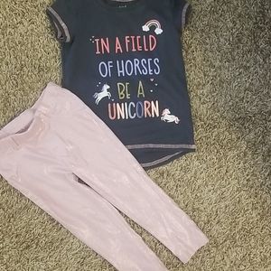 Girls 4T Unicorn Outfit